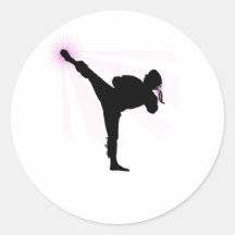 Black Belts Wear Pink Too! Sticker