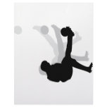 black bicycle kick icon personalized letterhead