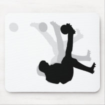 black bicycle kick icon mousepads