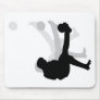 black bicycle kick icon mouse pad