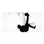 black bicycle kick icon photo cards