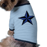 black-blue star icon pet clothes