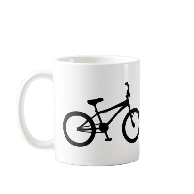 black bmx bicycle mug by Tomaniac