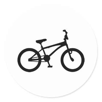 black bmx bicycle stickers by Tomaniac