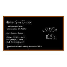 Black Board Basics Business Card