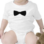 black bow tie baby creeper
