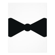 black bow tie icon custom letterhead