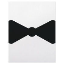 black bow tie icon custom letterhead