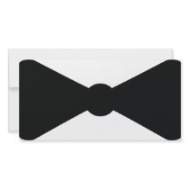 black bow tie icon customized photo card