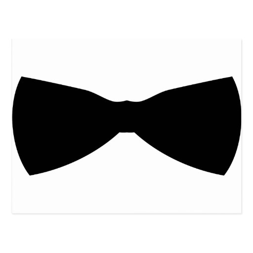 black bow tie post card