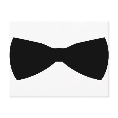 black bow tie post card by Tomaniac