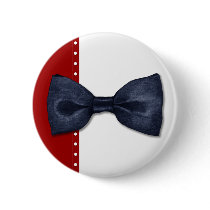 Black Bowtie Button