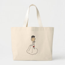 Black Bride Stick Figure Bag