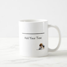 Black Brown and White Beagle Dog Mug