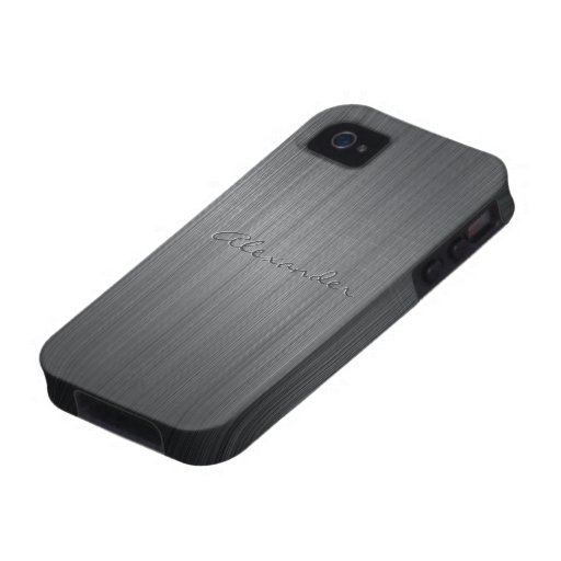 ... Aluminum Metal Pattern-Custom Text Case For The iPhone 4 at Zazzle.ca