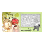 Black Brussels Griffron Christmas Photo Card Template