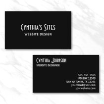 Black Business Card