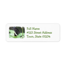 Black Butterfly Mailing Label