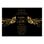 Black Butterfly Music Fidelity Wedding Invitations