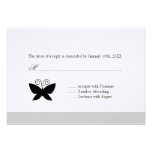 Black Butterfly Rsvp invitations
