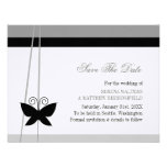 Black Butterfly Save The Date invitations