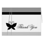 Black Butterfly Thank You cards
