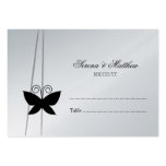 Black Butterfly Wedding Escort business cards