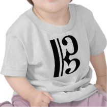Black C Clef T Shirt