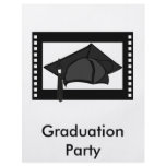 Black Cap Black Tassel Flyer Design