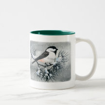 Black Capped Chickadee Bird Mugs