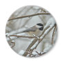 Black-Capped Chickadee in Snow Storm Magnets
