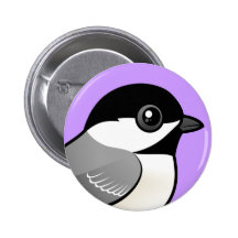 Black-capped Chickadee Pinback Button