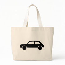 black car icon canvas bags
