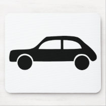 black car icon mouse mats