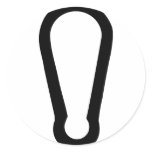 black carabiner icon stickers