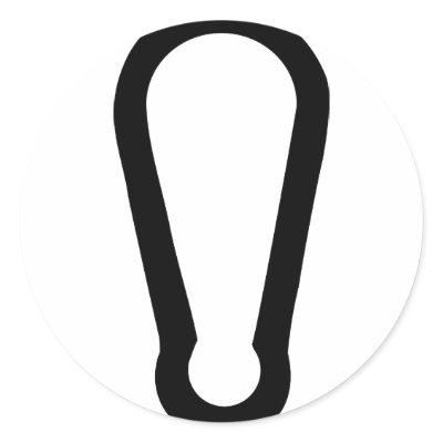 black carabiner icon stickers by Tomaniac