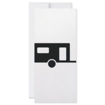 black caravan icon customized rack card