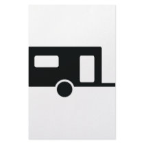 black caravan icon stationery