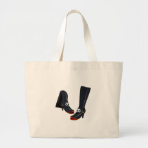 black cartoon boots bag