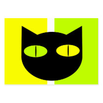 Black Cat 2 pocket calendar 2012 Business Card Template