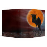 black cat and full moon notebook binders