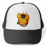 *Black Cat and Pumpkins hats