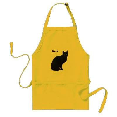 Black cat apron by Emazevedo