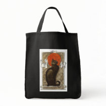 Black Cat - Art Nouveau - Theophile Steinland Tote Bags