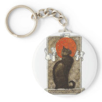 Black Cat - Art Nouveau - Theophile Steinlen Key Chains