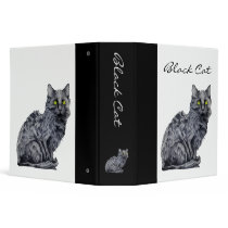 Black Cat Avery Binder