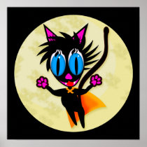 Black Cat...Away! Poster