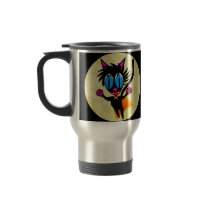 Black Cat...Away! Travel Mugs