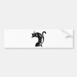black cat bumper sticker