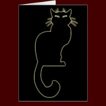 Black Cat Cards Custom Halloween Party Invitations cards